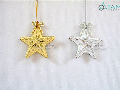 Ngôi sao in nhủ ánh kim móc treo